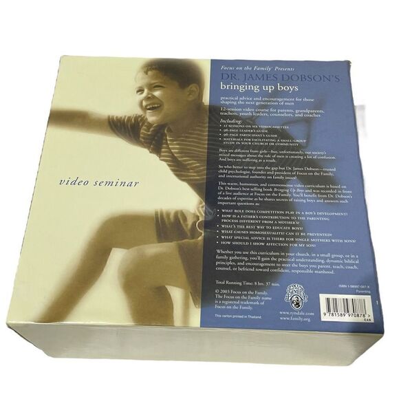 NWT Brining Up Boys by Dr.James Dobson Video Seminar VHS Set - Picture 12 of 15